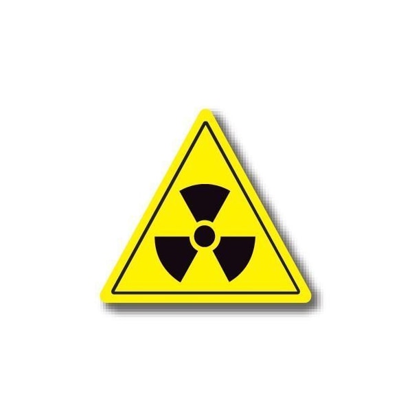 Ergomat 12in TRIANGLE SIGNS - Radiation DSV-SIGN 144 #0085 -UEN - main